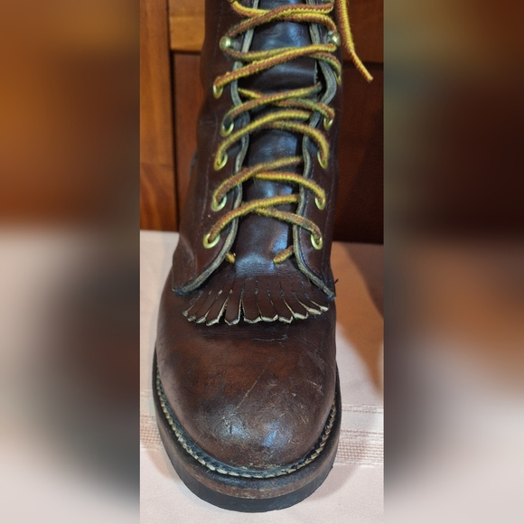 CAROLINA steel-toed oil resistant leather work boots. Size 7 1/2 - Picture 13 of 16
